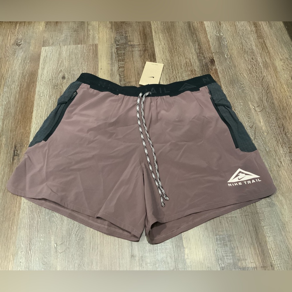 Men's Brown and Black Shorts